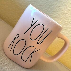 Rae Dunn Baby Pink YOU ROCK Mug!